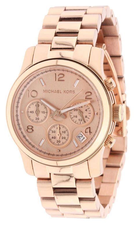 michael kors women's runway rose gold tone watch mk5128|michael kors rose gold.